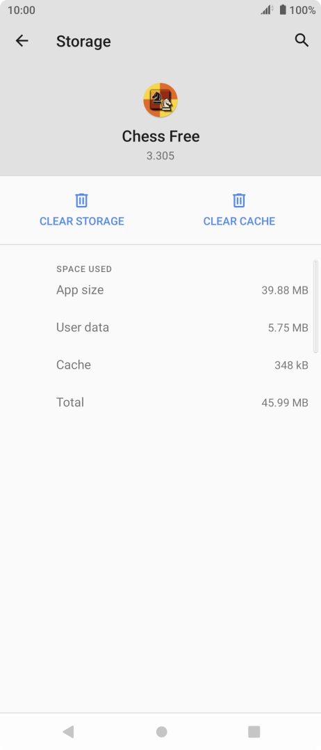 Press CLEAR CACHE.