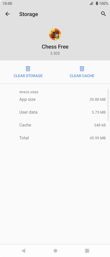 Press CLEAR CACHE.