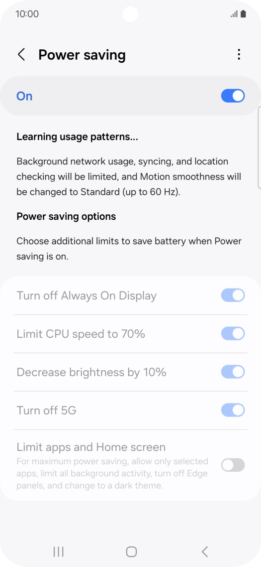 Press the Home key to return to the home screen.