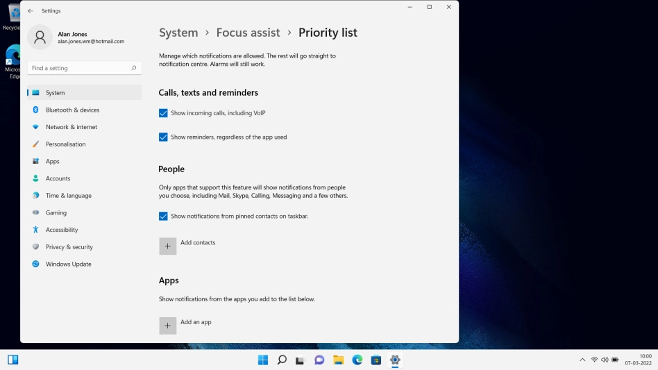 Follow the instructions on the screen to select the required settings.