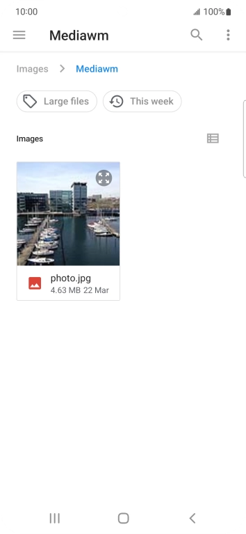 Press the required file.