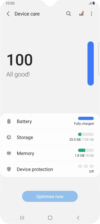 Press Battery.