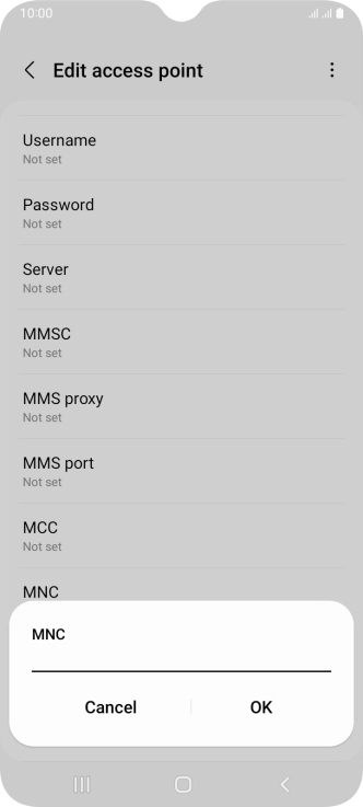 Key in 33 and press OK.