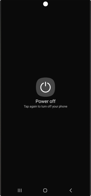 Press Power off.