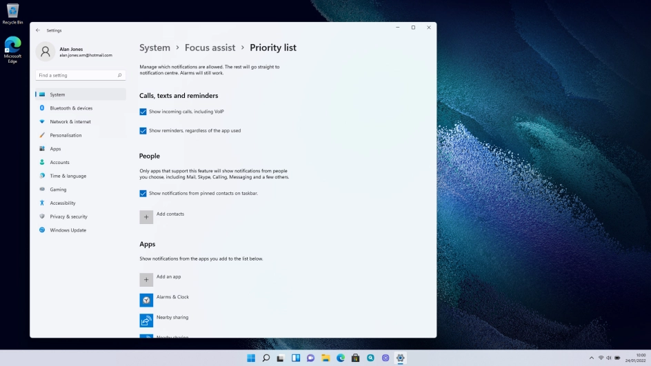 Follow the instructions on the screen to select the required settings.