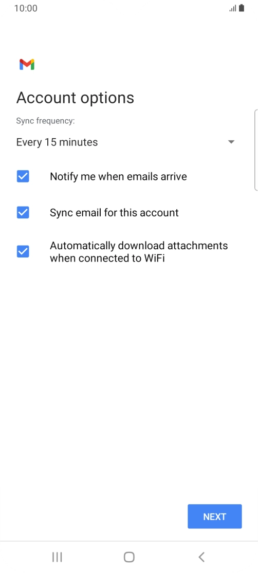 Press the drop down list below 