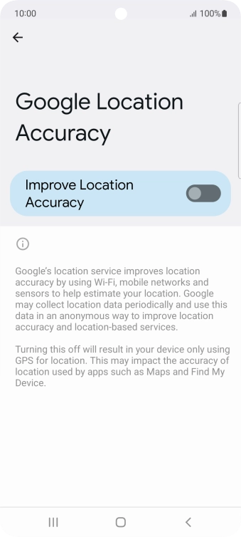 If you press the indicator next to 