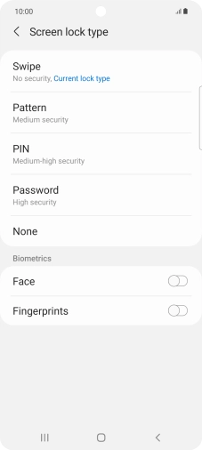 Press Fingerprints.