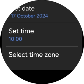 Press Set time.