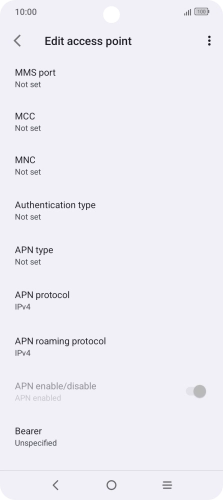 Press MMS port.