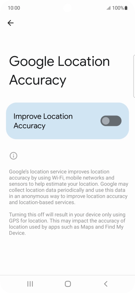 If you press the indicator next to 