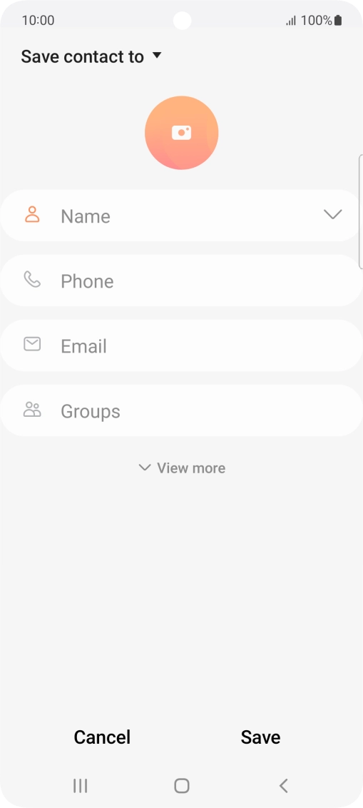 Press the address book drop down list.