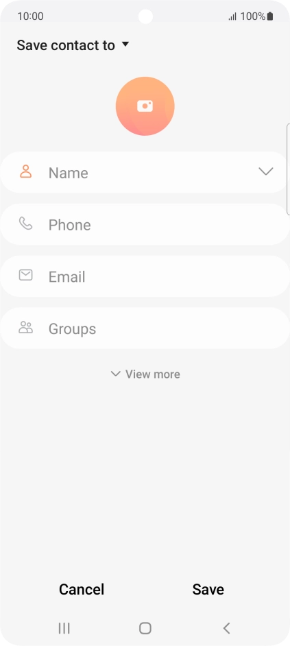 Press the address book drop down list.