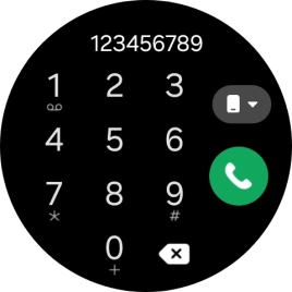 Press the call icon.