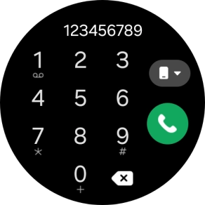 Press the call icon.