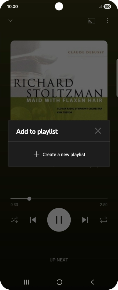 Press Create a new playlist.