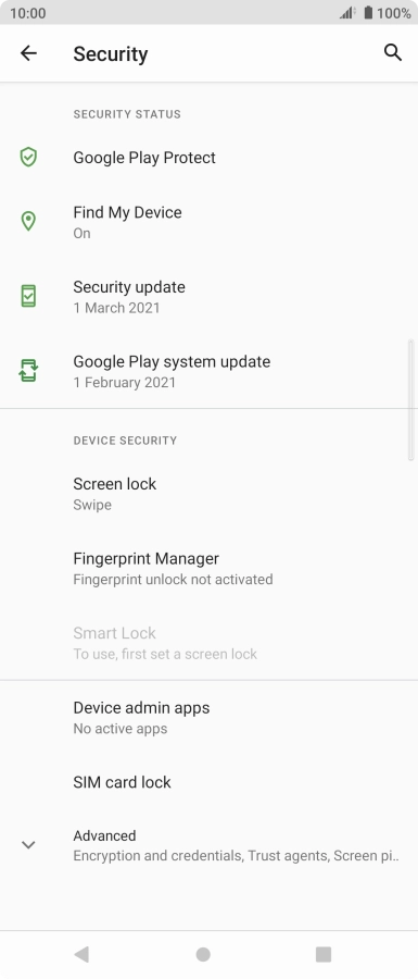 Press Fingerprint Manager.