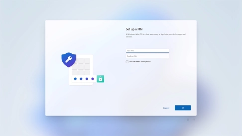 Click New PIN and key in the required PIN.