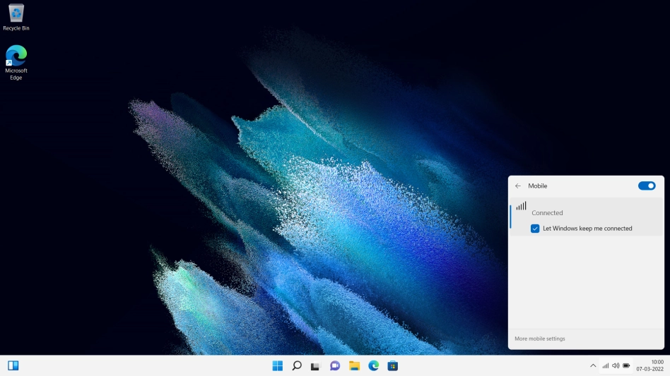 Click the desktop.