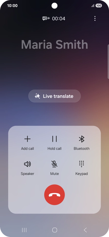 Press Live translate.