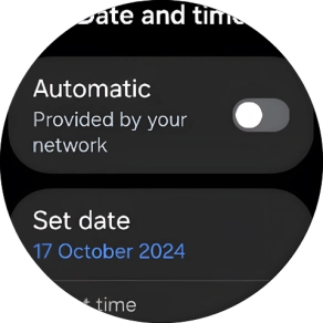 Press Set date.