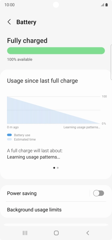 Press Power saving.