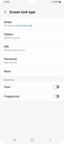 Press Fingerprints.