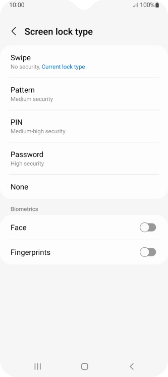 Press Fingerprints.