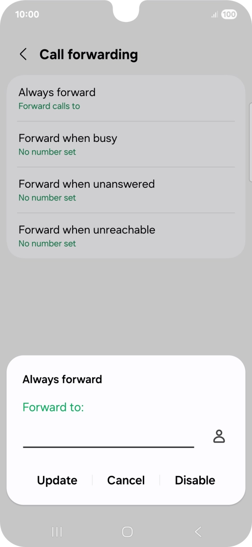 Press Disable.