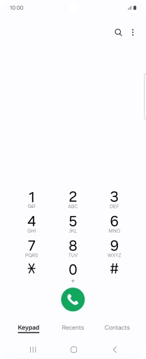 Press the menu icon.