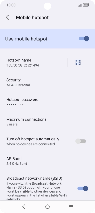 Press the Home key to return to the home screen.