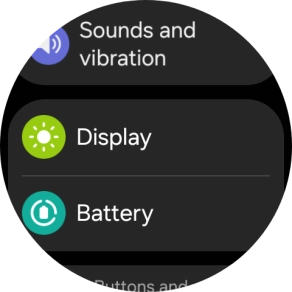 Press Display.