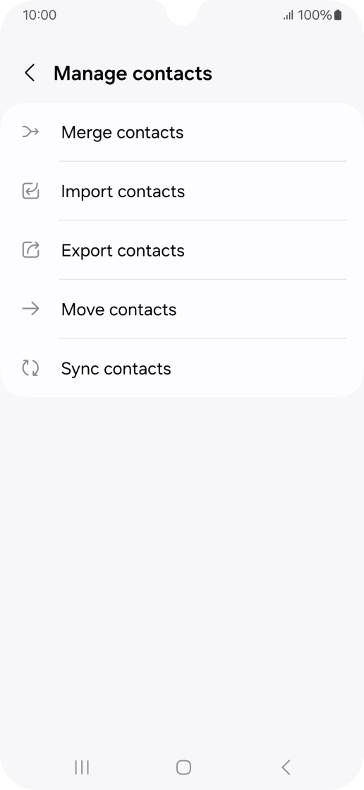 Press Import contacts.