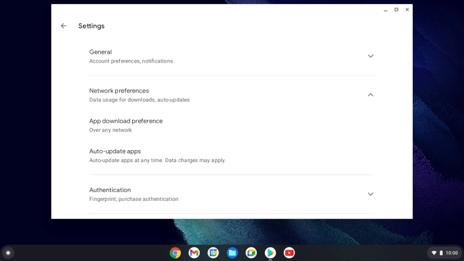 Click Auto-update apps.