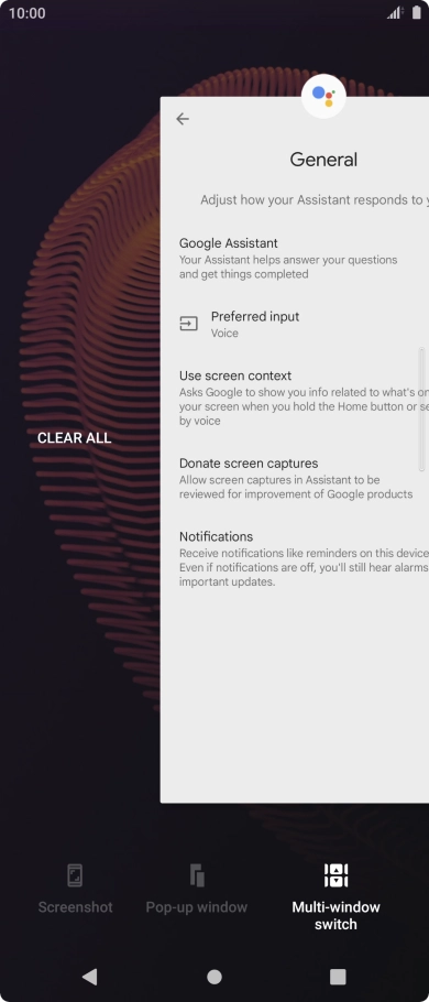 Press CLEAR ALL.