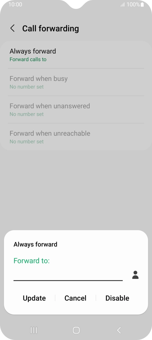 Press Disable.