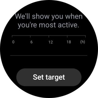 Press Set target.
