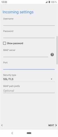 Press the drop down list below 
