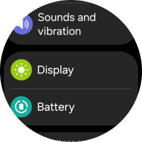Press Display.