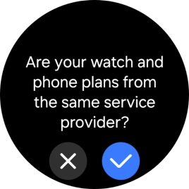 Press the confirm icon.