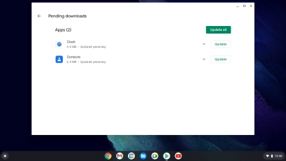 Click Update all and wait while your apps are updated.