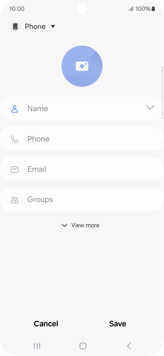 Press the address book drop down list.