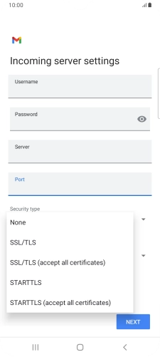 Press None.