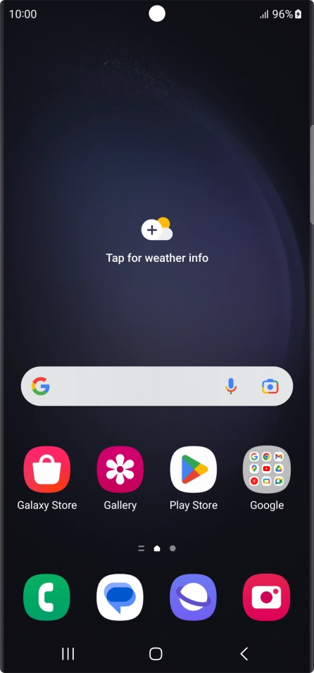When the battery charging icon is displayed, charging is in progress.