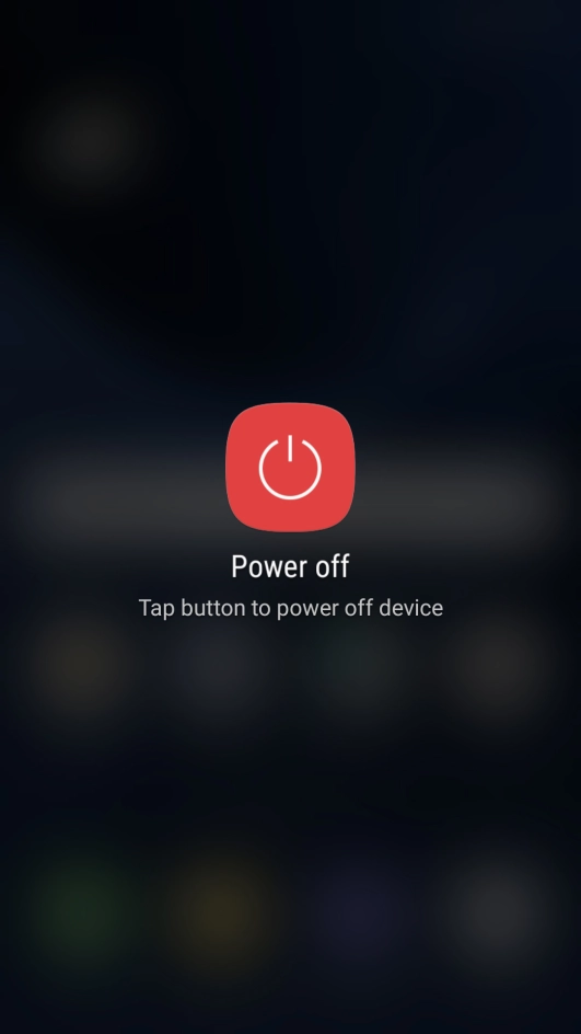 Press Power off.