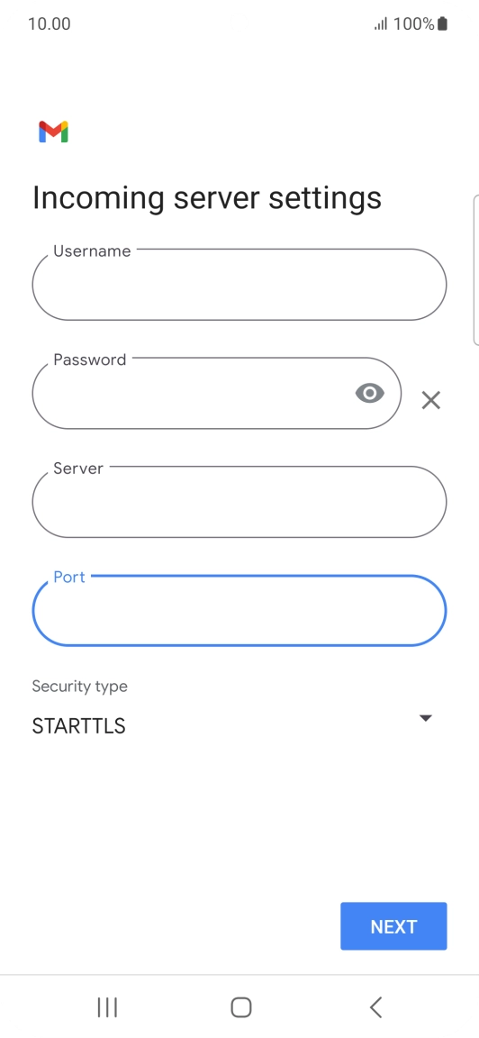 Press the drop down list below 