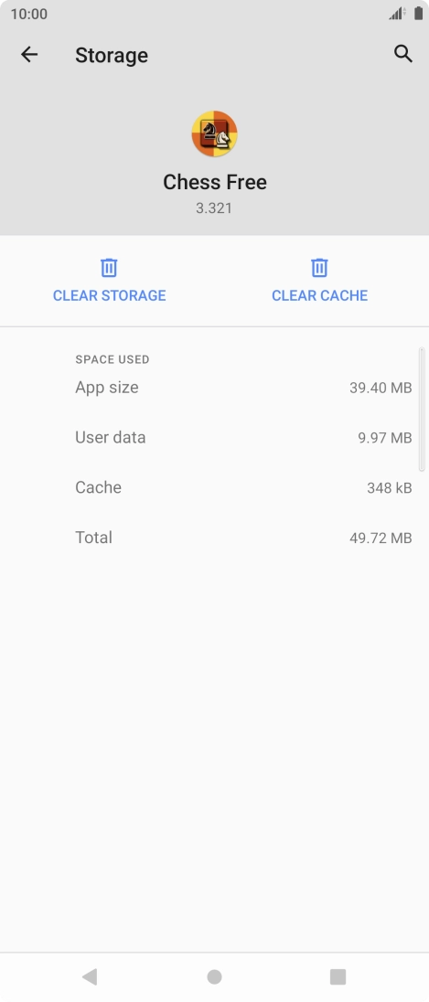 Press CLEAR CACHE.