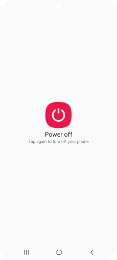 Press Power off.