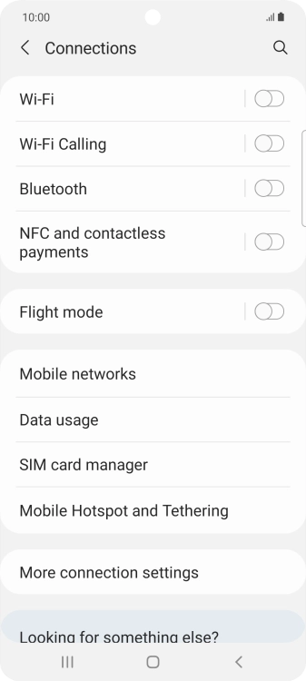 Press Wi-Fi.