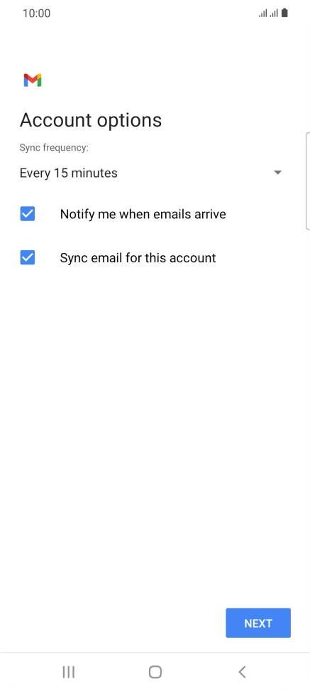 Press the drop down list below 